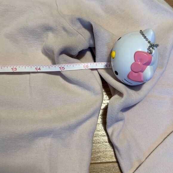 Banana republic pink collared long sleeve t-shirt with buttons women’s size medi - Picture 5 of 9